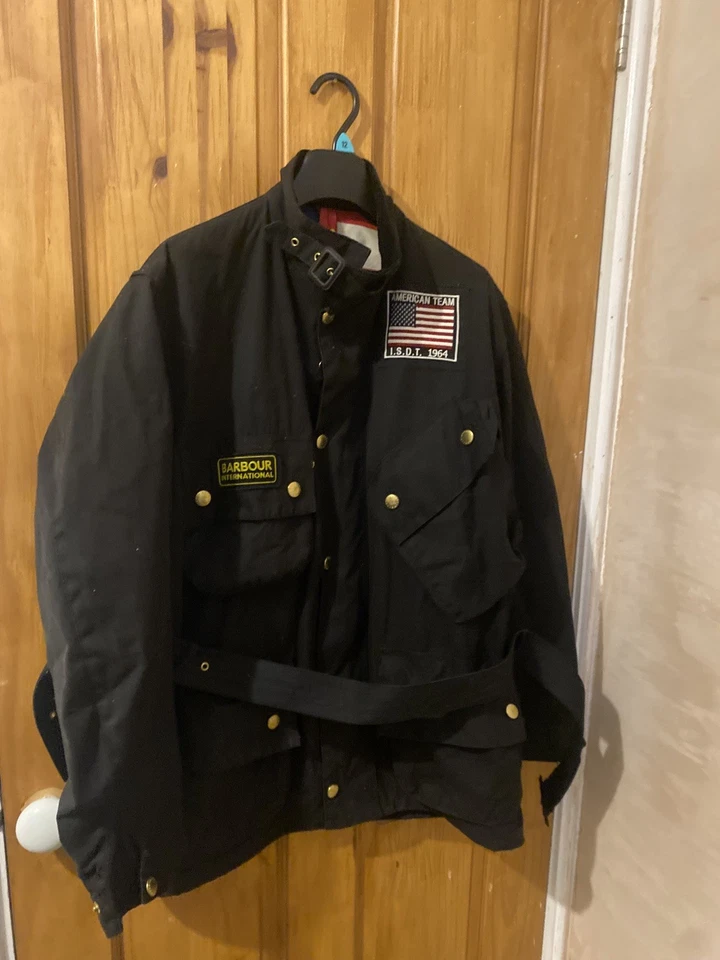 BARBOUR INTERNATIONAL American Team Steve McQueen Baker Wax Jacket Size (L) 40 - Image 3 of 4