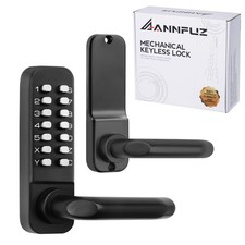 Single-Sided Mechanical Keypad Lever Lock Keyless Push Button Door Handle