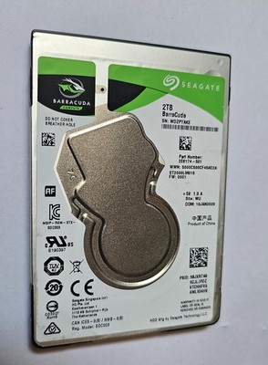 Seagate BarraCuda 2TB Interne HDD 5400RPM ST2000LM015 Laptop Notebook HDD 2,5''