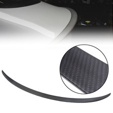 Megan Oe Style Rear Truck Matte Black Carbon Spoiler Lip For 17-23 Tesla Model 3