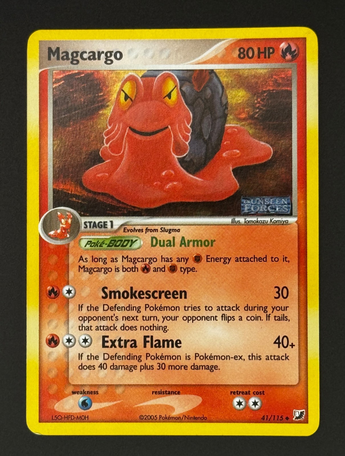 Pokemon TCG: Magcargo - EX Unseen Forces Reverse Holo Stamp 41/115 [NM-]