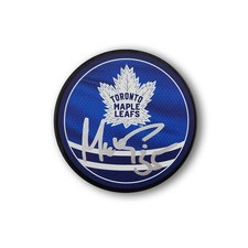 Petr Mrazek Autographed Toronto Maple Leafs Reverse Retro Hockey Puck