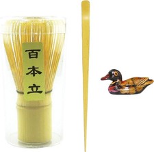 Arte 3 Pcs Japanese Matcha Tea Set, Matcha Whisk, Tradital Scoop,