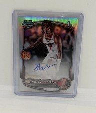 2025-26 Bowman - Chrome Prospect Autographs Shelton Henderson #CPA-SH Refractor