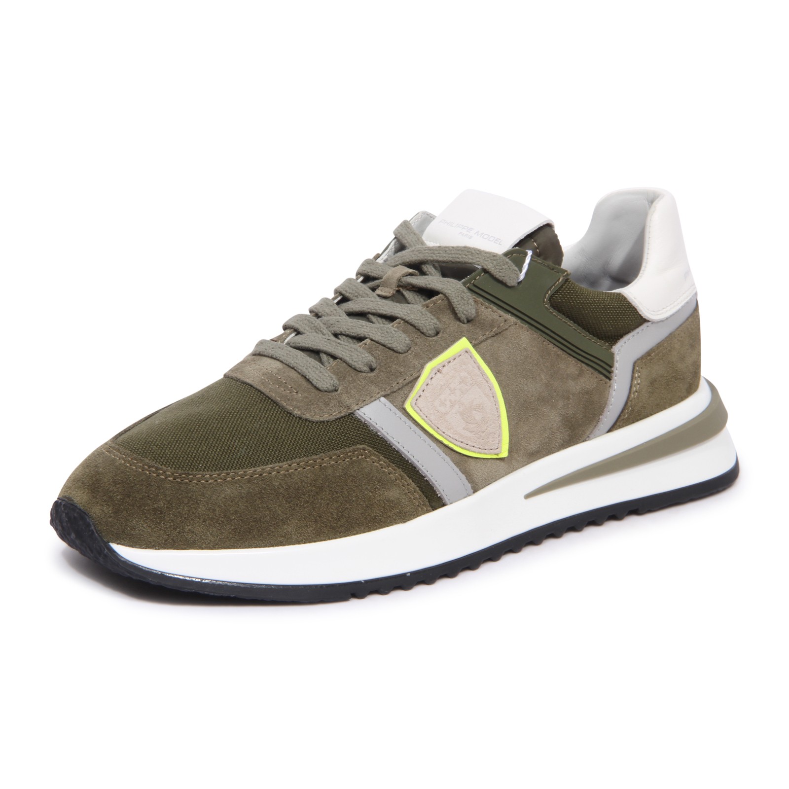3427AU кроссовки uomo PHILIPPE МОДЕЛЬ TROPEZ мужские туфли зеленые 38290₽
