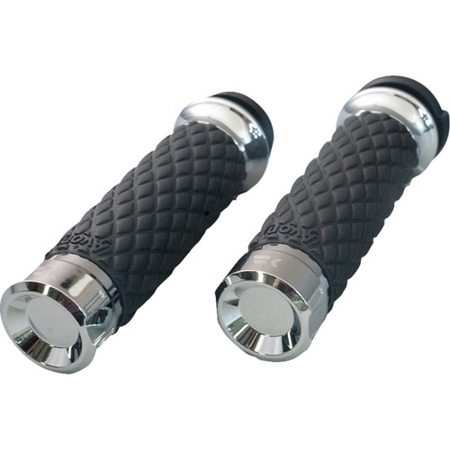 Khrome Werks 500305 Klassic Grips - Custom Contour - Diamond Chrome
