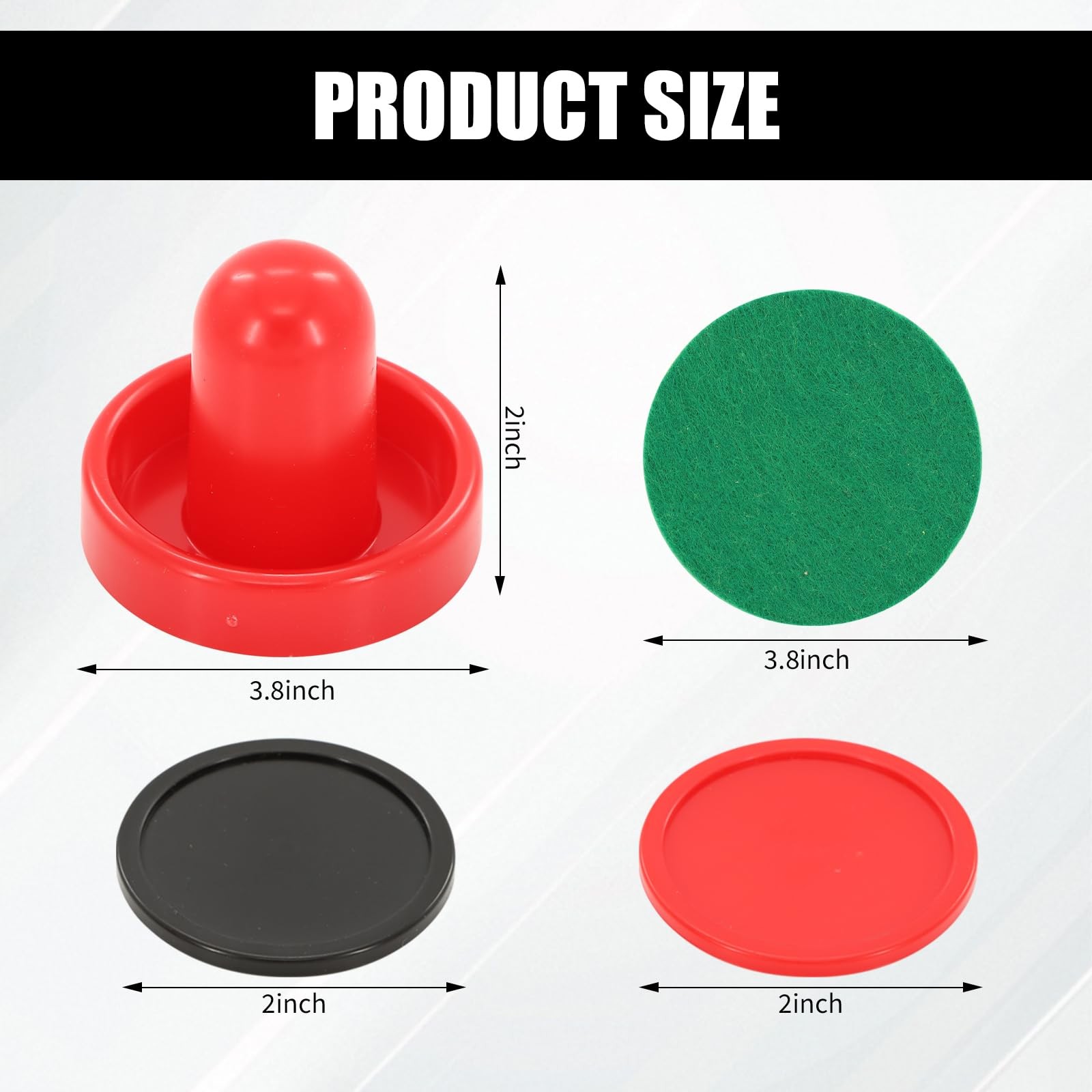 Air Hockey Pucks and Paddles Great Goal Handles Pushers Accessories for Game ...