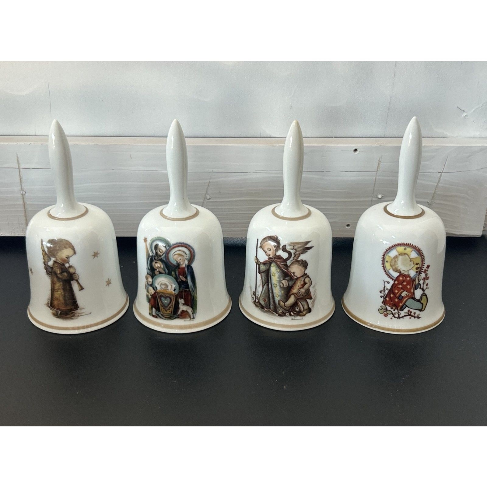 Lot Of 18 Vintage Berta Hummel Christmas Bells Collection by Schmid 