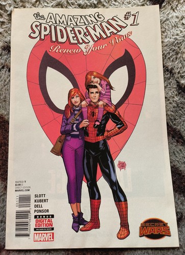 AMAZING SPIDER-MAN RENEW YOUR VOWS # 1 2015 ADAM KUBERT VARIANT ! VENOM ! HULK !