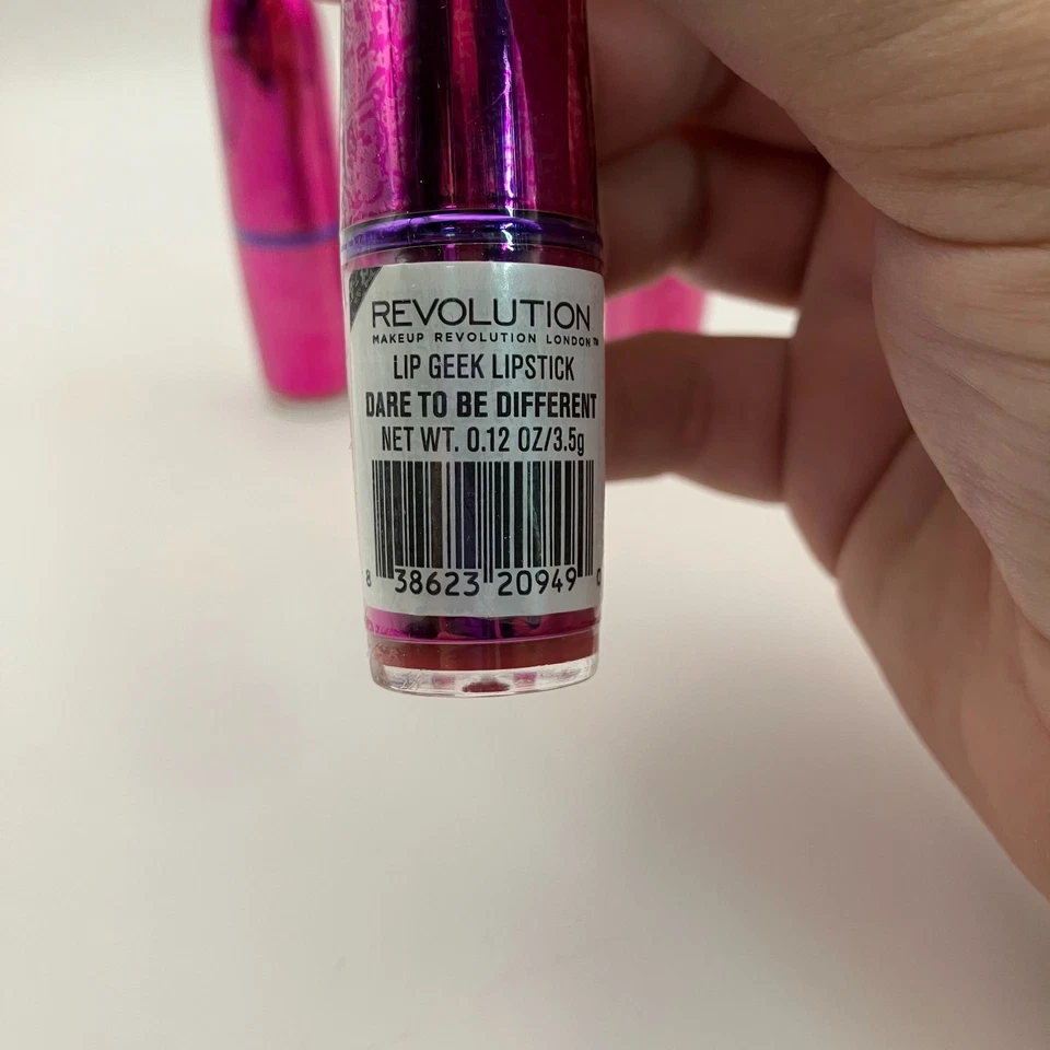 Makeup Revolution I Heart Makeup Lip Geek Lipstick dare to be different Pck of 3 - Image 3 of 4