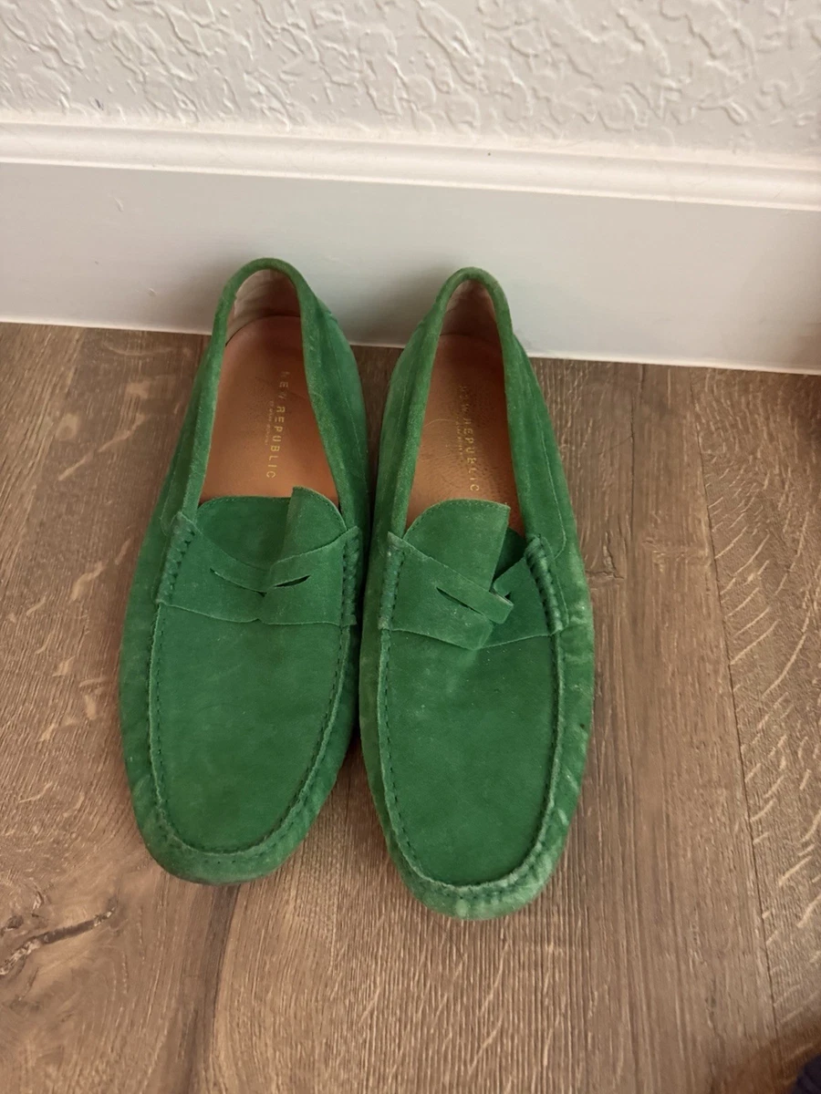 Green Loafer Suede Casual Shoes for Men for sale | eBay display picture 2