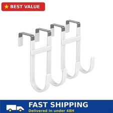 FYY Over the Door Hooks 2 Pack Heavy Duty 100 lb Dual Hanger for Doors