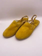 TONI PONS Womens Nuria Mustard Suede Espadrille Sandal Sz 11