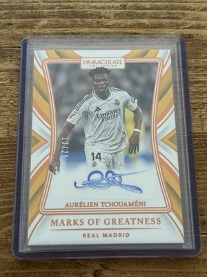 2024-25 Immaculate Soccer Aurelien Tchouameni Auto 13/25 Autograph - Real Madrid