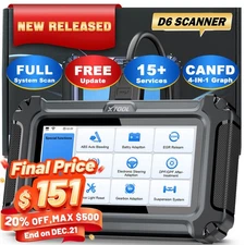 2025 XTOOL D6 Auto Full System Diagnostic Tool Code Reader FCA CANFD 15+Reset