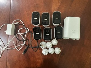 Eufy HomeBase 2.0 (6) 2C Wireless Cameras 1080P Wi Fi All Works!