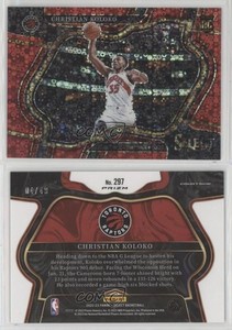 2022 Panini Select Courtside Red Disco Prizm /49 Christian Koloko #297 Rookie RC