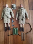 New ListingVintage 1960s 12" GI Joe Australian Jungle Fighters Lot Of 2 W/ Accessories