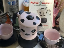 BIALETTI MUKKA EXPRESS PENTOLA CAPPUCCINO E 2 TAZZE E PIATTINI