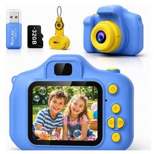 Kids Camera for Boys Girls Age 3-9, Toddler Digital Camera with 32GB SD Card,...