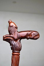 Handcrafted Mermaid Wooden Walking Stick Cane Ergonomic Handle Gift