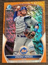2023 Bowman Chrome Vincent Perozo #BCP-102 1st Orange Shimmer Refractor /25