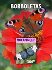 Butterflies MNH Stamps 2019 Mozambique S/S
