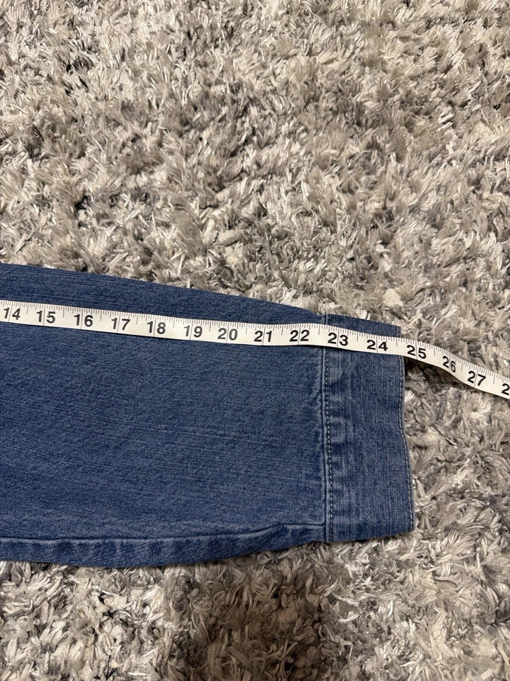 Chaqueta de mezclilla vintage Sean John para hombre 3XB Jean botón camionero bordada Y2K Foto 4 de 4