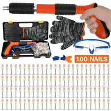 Manual Mini Steel Nail Gun Adjustable & Lightweight Wall Nailer w/ 100Pcs Nail