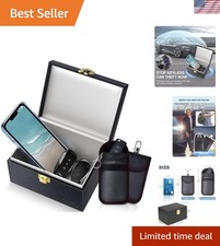 Luxurious Faraday Box  Carbon Fiber Pouches for Car Key Theft Protection