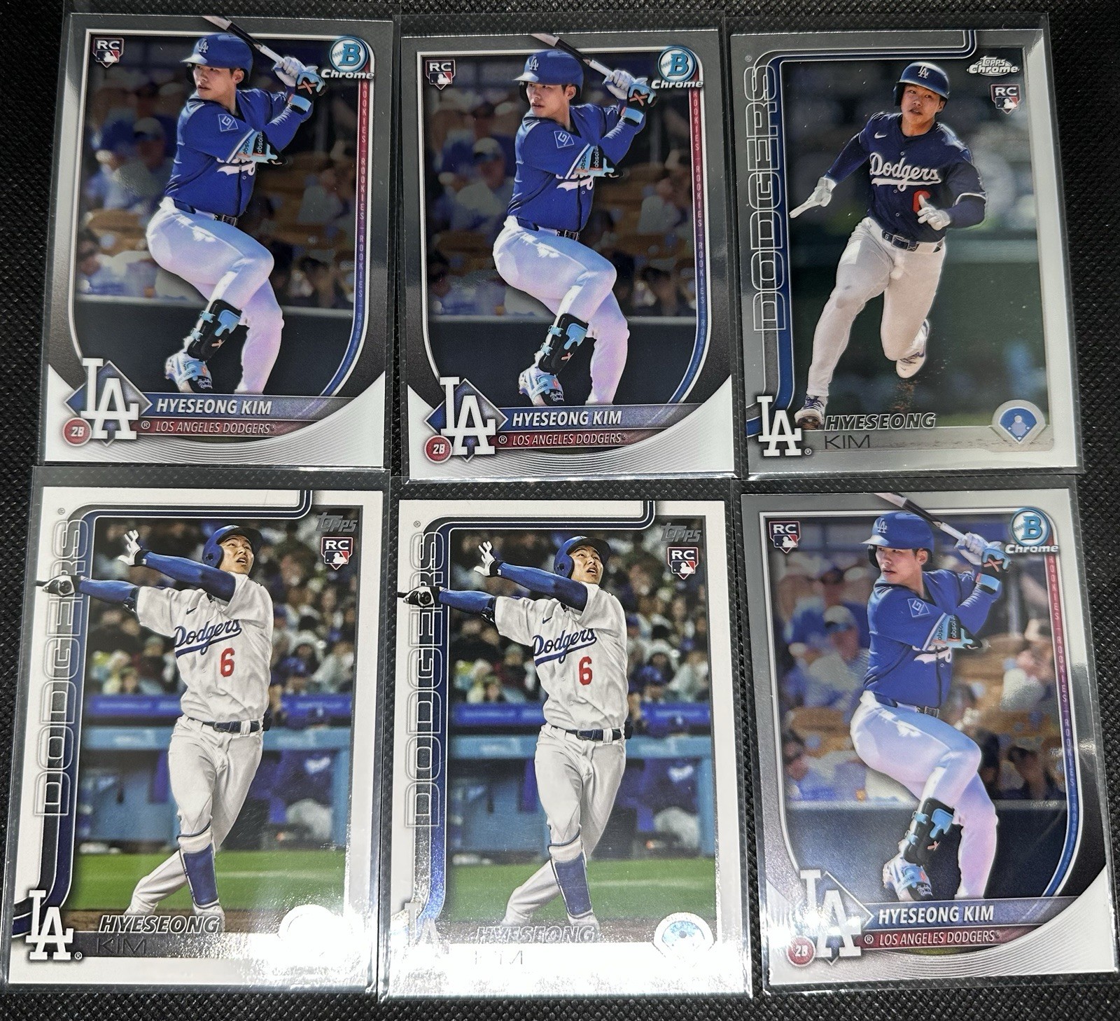HYESEONG KIM 2025 Bowman Chrome Mega box Image Variation RC Auto /25 Dodgers SSP view 3