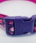 Blueberry Pet Pink/Purple Floral Heavy Duty Large Breed Dog Collar & Flower — photo 9