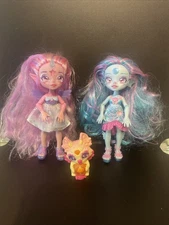 The Moose Group 2022 Lot Of 3 Magic Mixies Pixlings 2 Dolls Unia, Marena & Pet