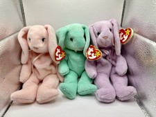 Hippity, Hoppity, and Floppity 1996 retired TY beanie babies Great For Easter