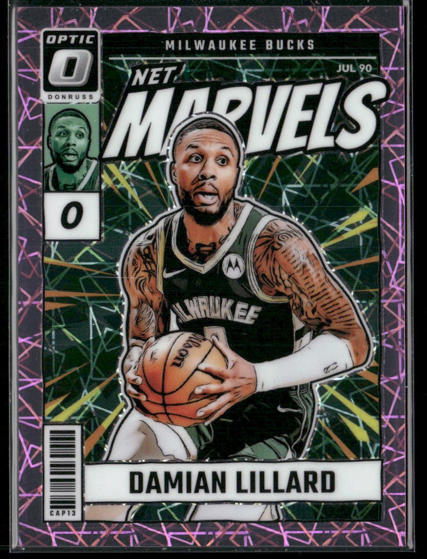 2024-25 Donruss Optic Damian Lillard #20 /79 Net Marvels Pink Velocity