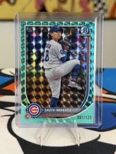 2025 Bowman Chrome - Shota Imanaga Aqua Geometric Refractor /125 Cubs MLB #19