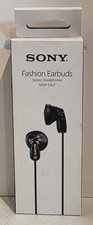NIP Sony MDR-E9LP Wired Black Stereo Headphones Fashion Earbuds