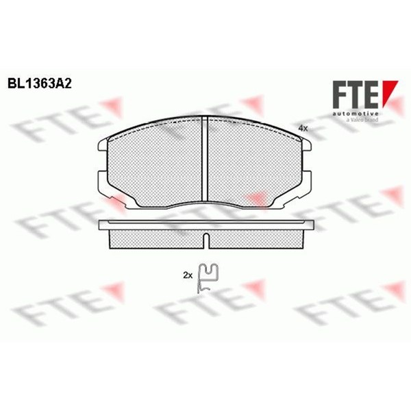 Fte BremsbelÄGe Satz Vorne Passend FüR Daihatsu Extol Terios Mitsubishi Colt Gal-image