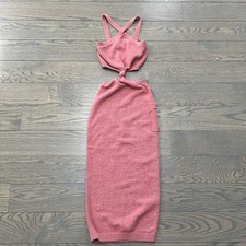 Express women sexy knitted dress size  XS coral sweater dress NWOT