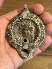 Lampe à huile romaine antique terre cuite huile archéologie