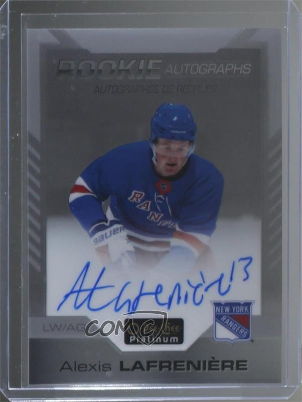 2020-21 O-Pee-Chee Platinum Rookie Auto Alexis Lafreniere #R-AL Auto RC