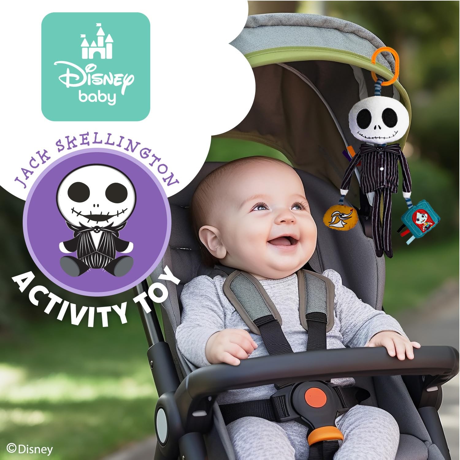 Disney Baby Jack Skellington On The Go Activity Toy For Infants And Toddlers