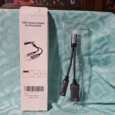 IPhone Male to USB Female and USB-C Female Camera Adapter