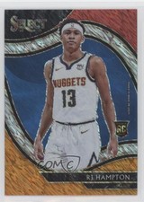 2020 Panini Select Courtside Red White Orange Shimmer Prizm RJ Hampton #277 0c2