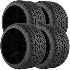 (QTY 4) 205-30-14 EFX Fusion ST LRB Black Wall Tires