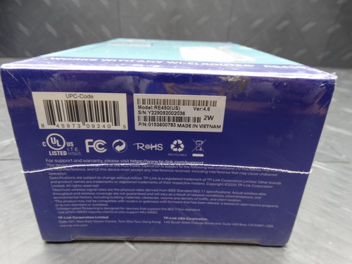 TP-LINK AC1750 Wi-Fi Range Extender RE450 New - Zdjęcie 5 z 6