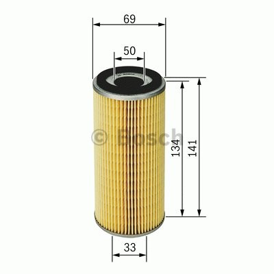 1 457 429 493 ENGINE OIL FILTER BOSCH FOR MORRIS MINI 850 0.8L 25KW - Picture 2 of 5