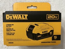 New Dewalt 2026 DCB205 20V Volt 20 Volt Max 5.0Ah Lithium Ion Battery NIB