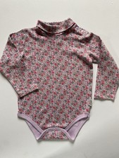 Vintage Oshkosh B'gosh Shirt Size 24 Months Turtleneck 90 s Pink Floral Snap