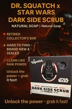 💀 DR. SQUATCH x STAR WARS “DARK SIDE SCRUB” – LIMITED EDITION SOAP BAR 💀
